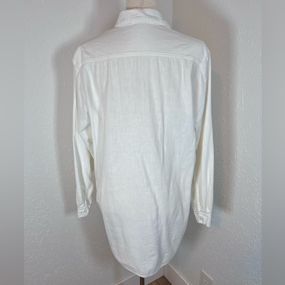 CP Shades 100% Cotton Tunic Length Button Down Shirt - Picture 4 of 6